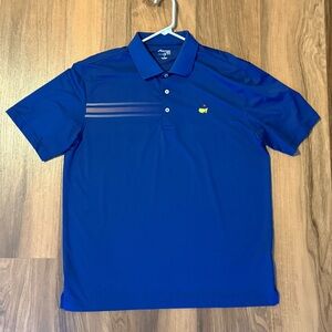 Masters Men's Blue Polo Shirt